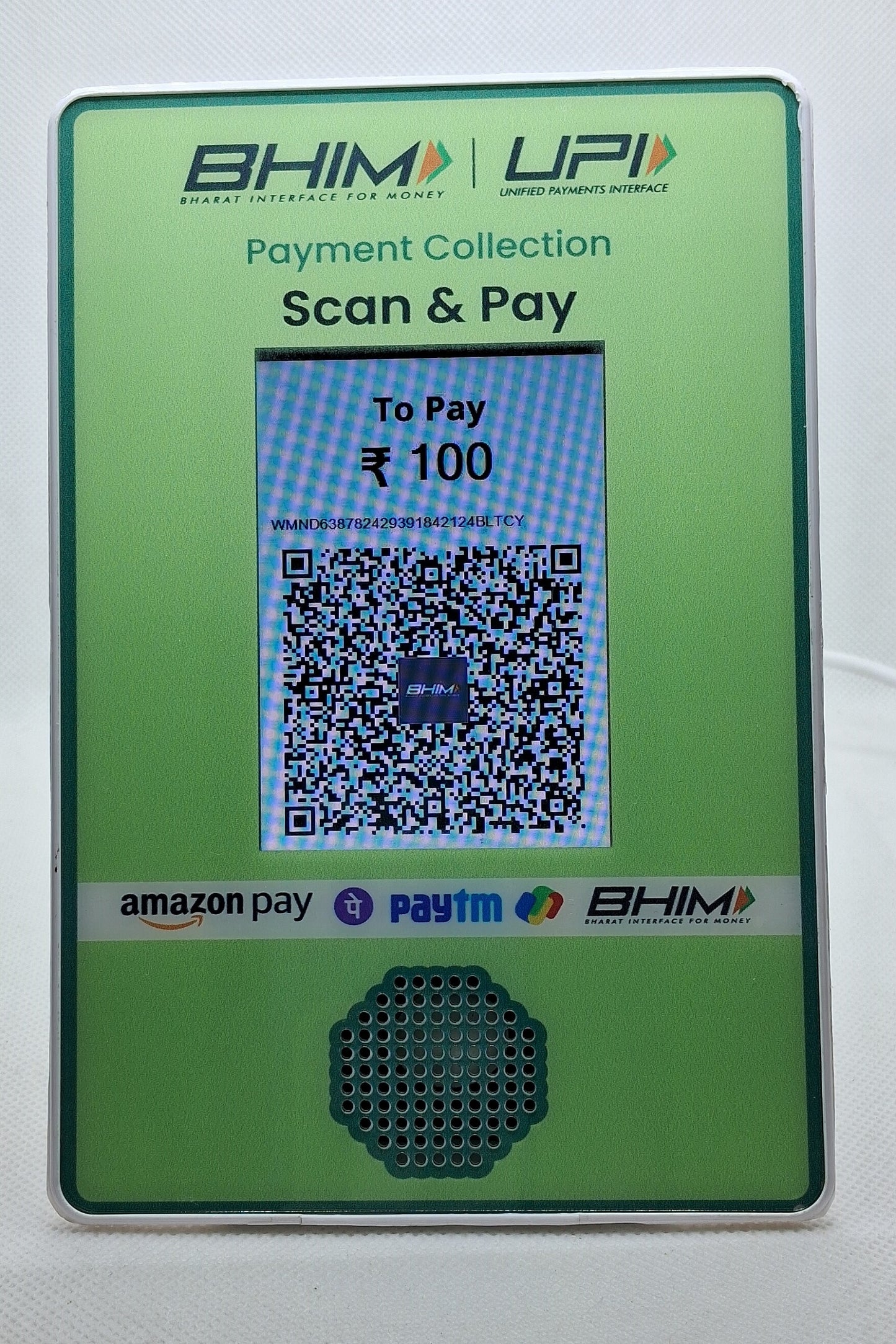 Digital QR - Bluetooth Payment Soundbox + Dynamic QR Display(DQR-222)