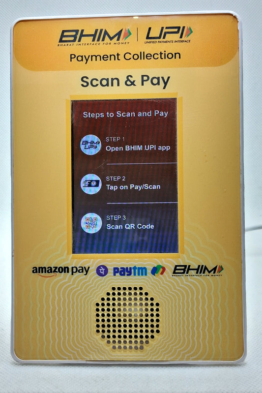 Digital QR - Digital Signage Payment Soundbox + Dynamic QR Display(DQR-222)