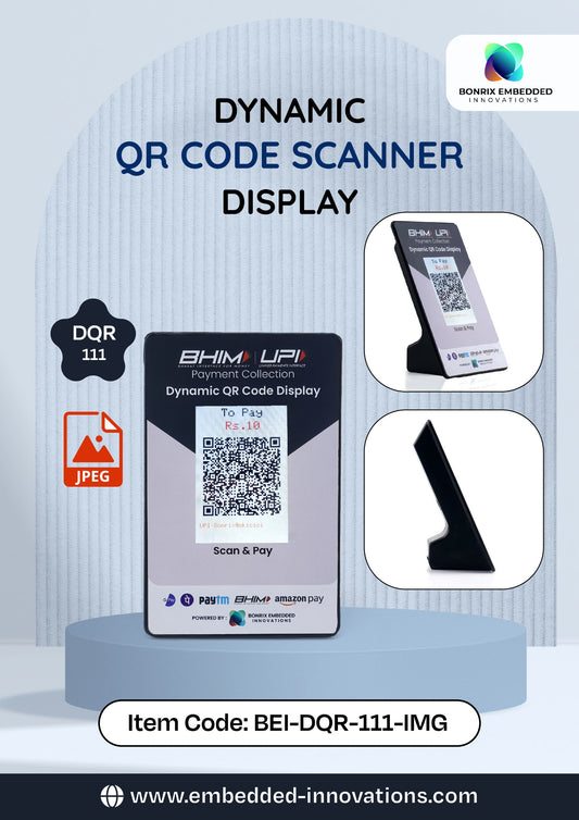 Bonrix Dynamic QR Code Scanner Display (DQR-111) Image (JPEG) Display Model